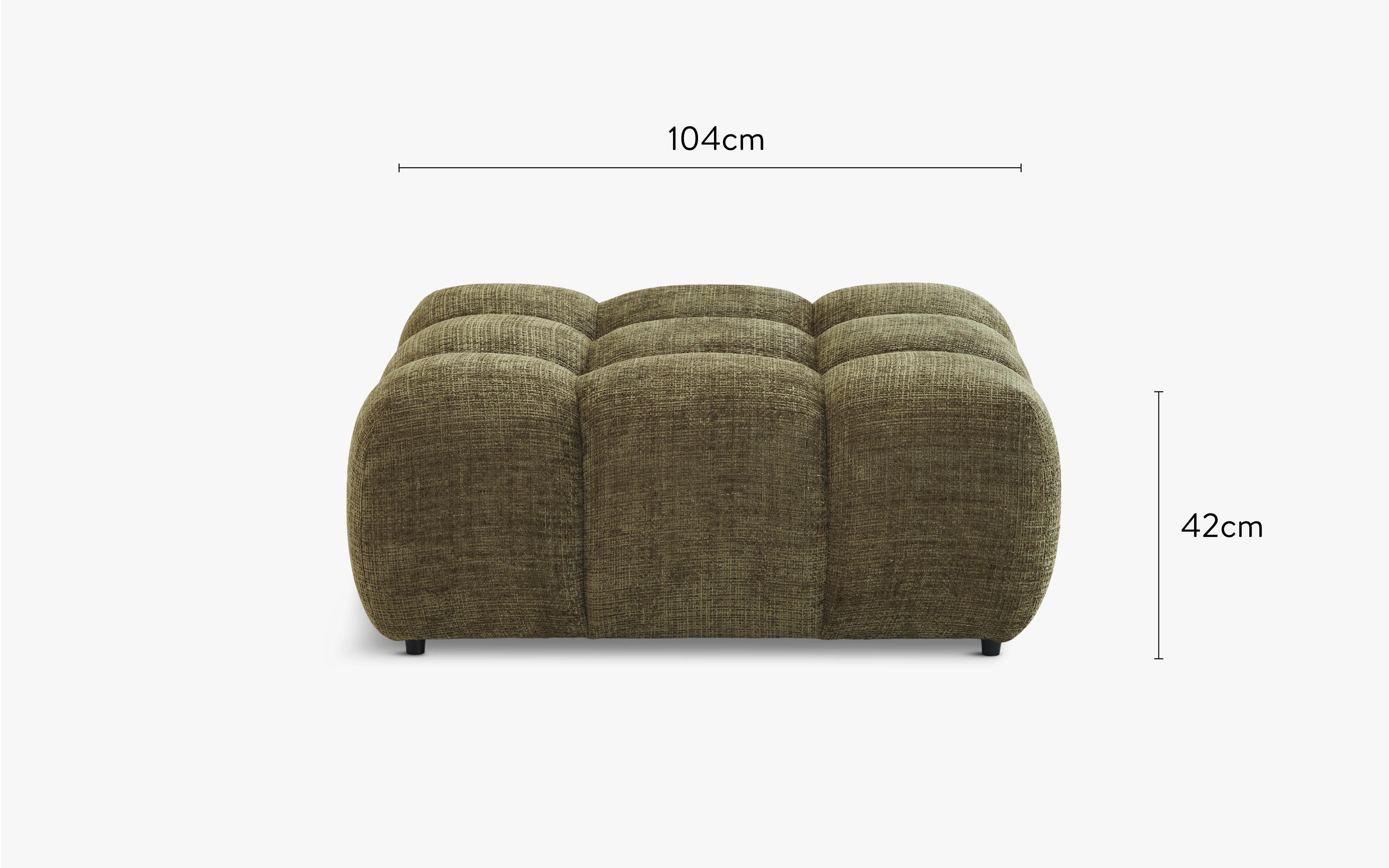 dimensions module pouf waffle vert NV Gallery
